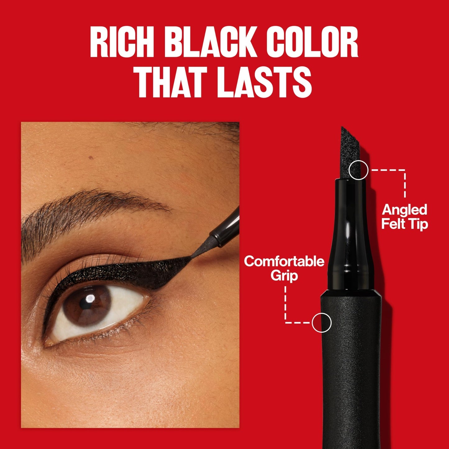 2 Pack - Revlon ColorStay Liquid Eyeliner Pen Angled Edge - 002 Blackest Black