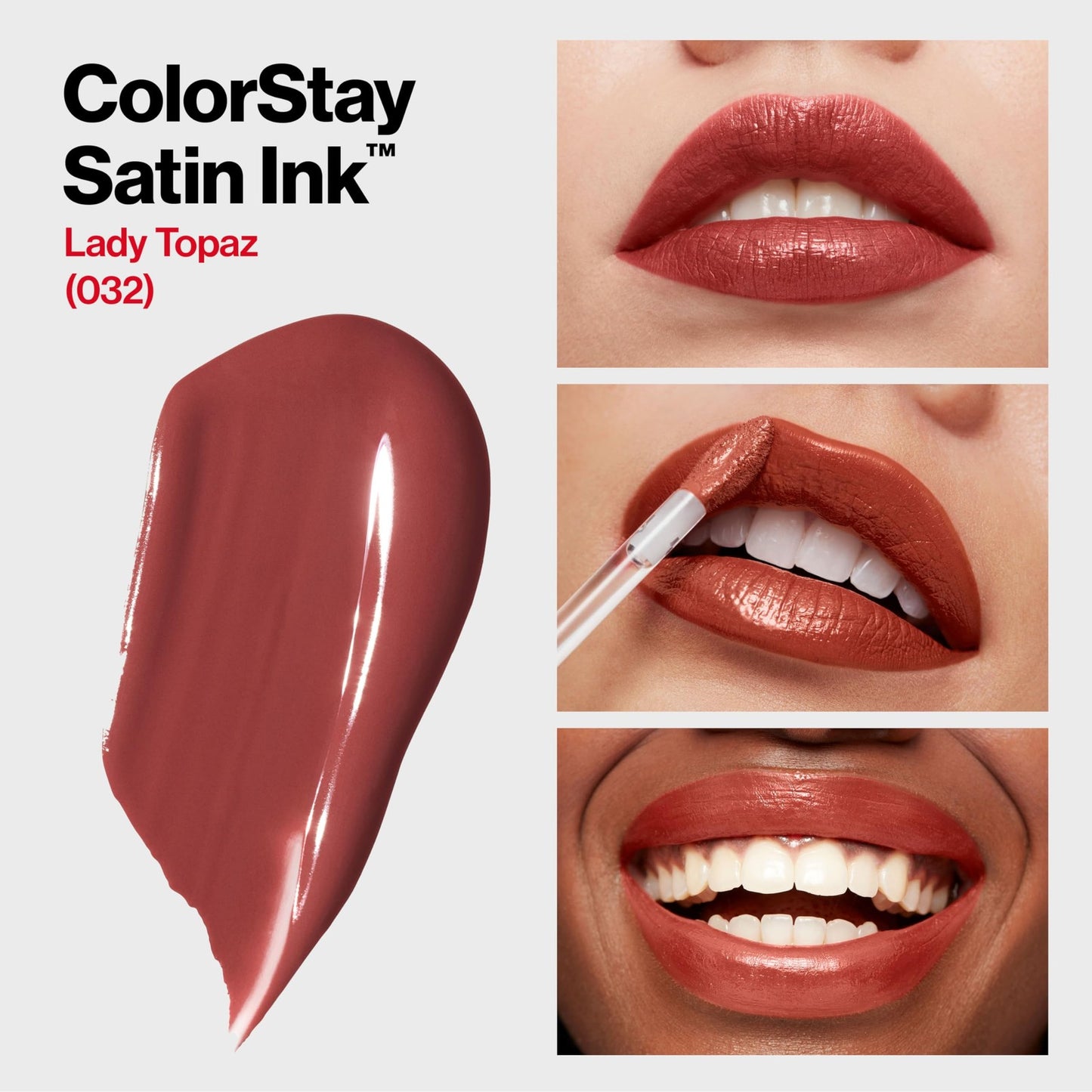2 PACK -Revlon ColorStay Satin Ink Liquid Lipstick 0.17 fl oz - 032 LADY TOPAZ