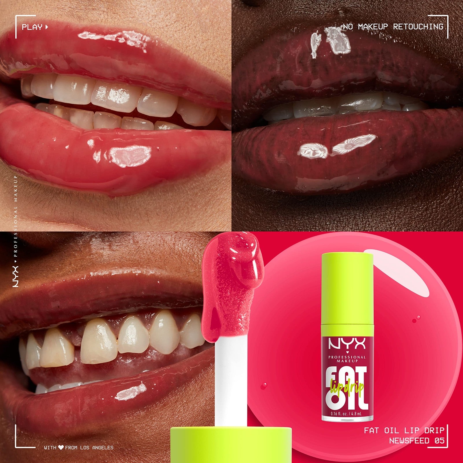 NYX Professional Makeup Fat Oil Lip Drip Lip Gloss - 05 Newsfeed