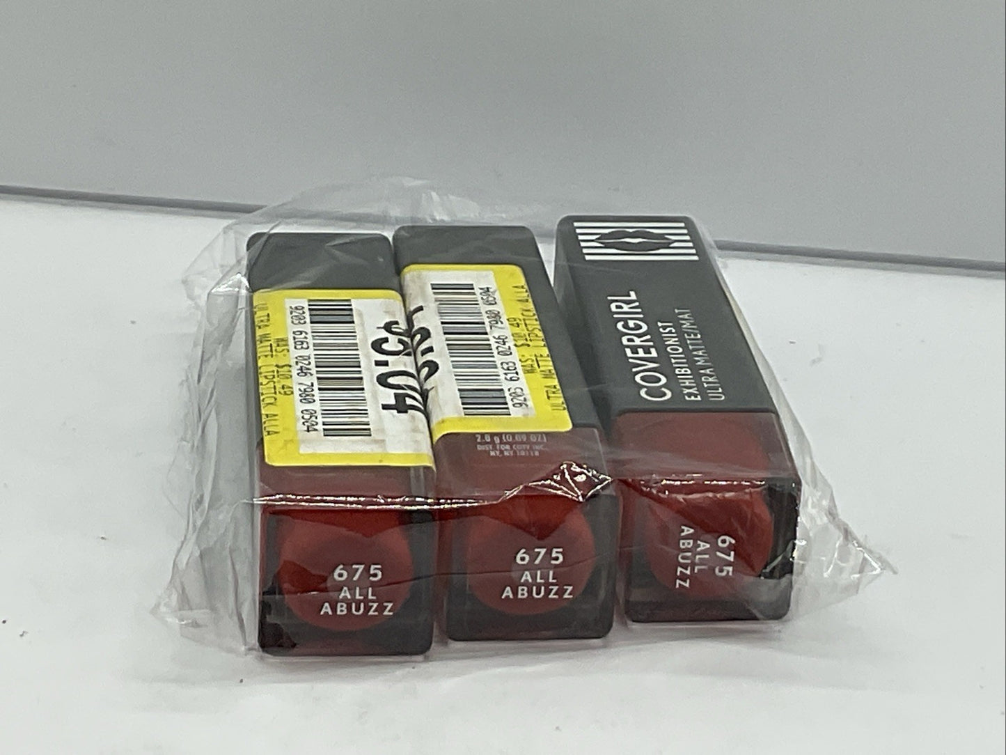 3 PACK - Covergirl 24 HR Matte Lipstick - 675 All Abuzz