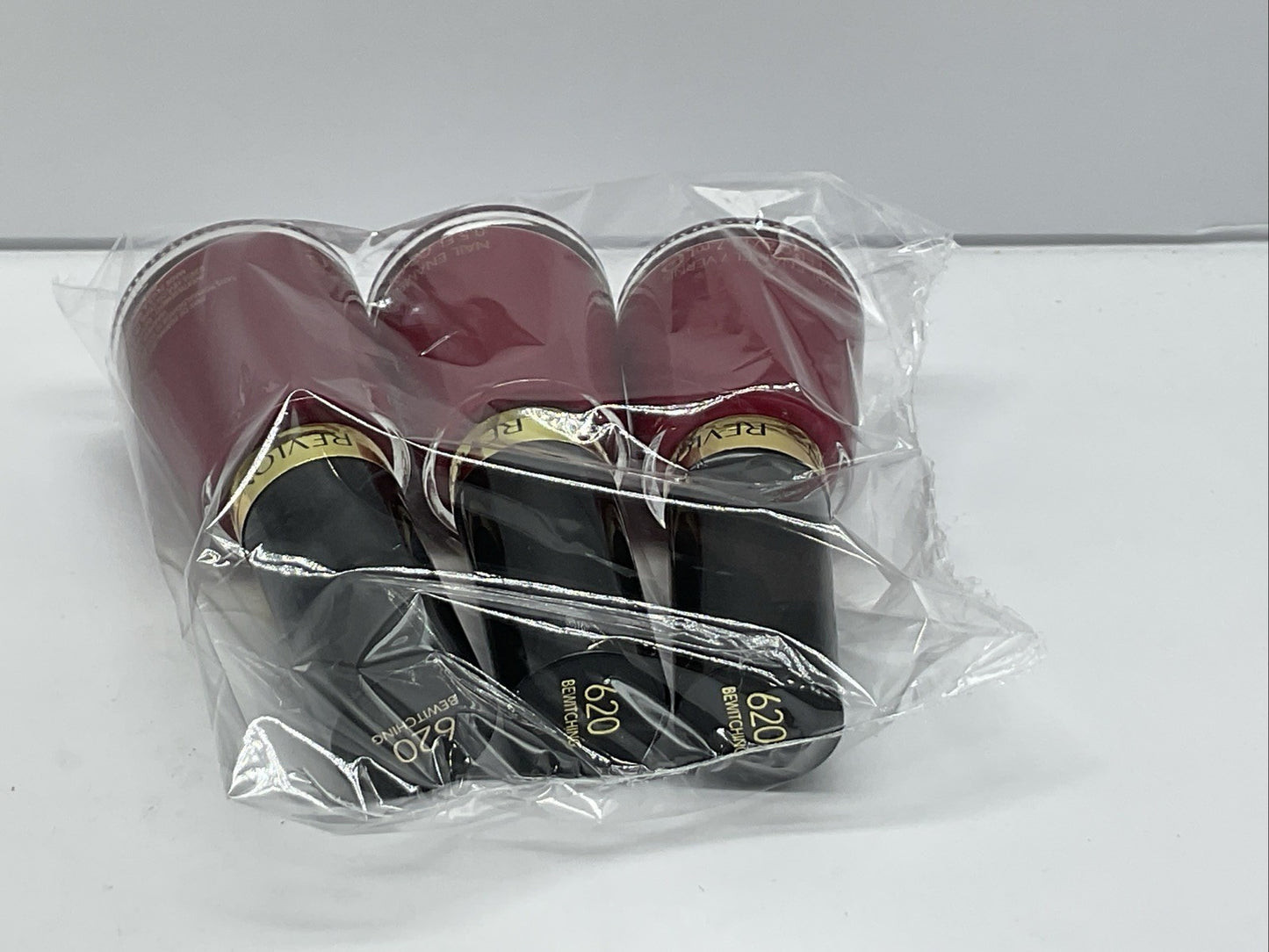 3 PACK - Revlon Nail Enamel, Chip Resistant Nail Polish 620 Bewitching