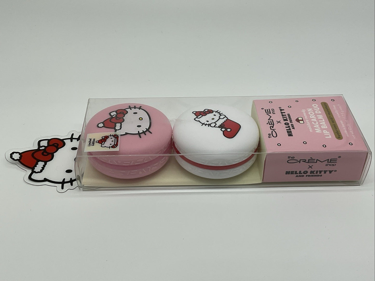 The Créme Shop x Hello Kitty & Friends Macaron Lip Balm Duo Korean Lip Balm
