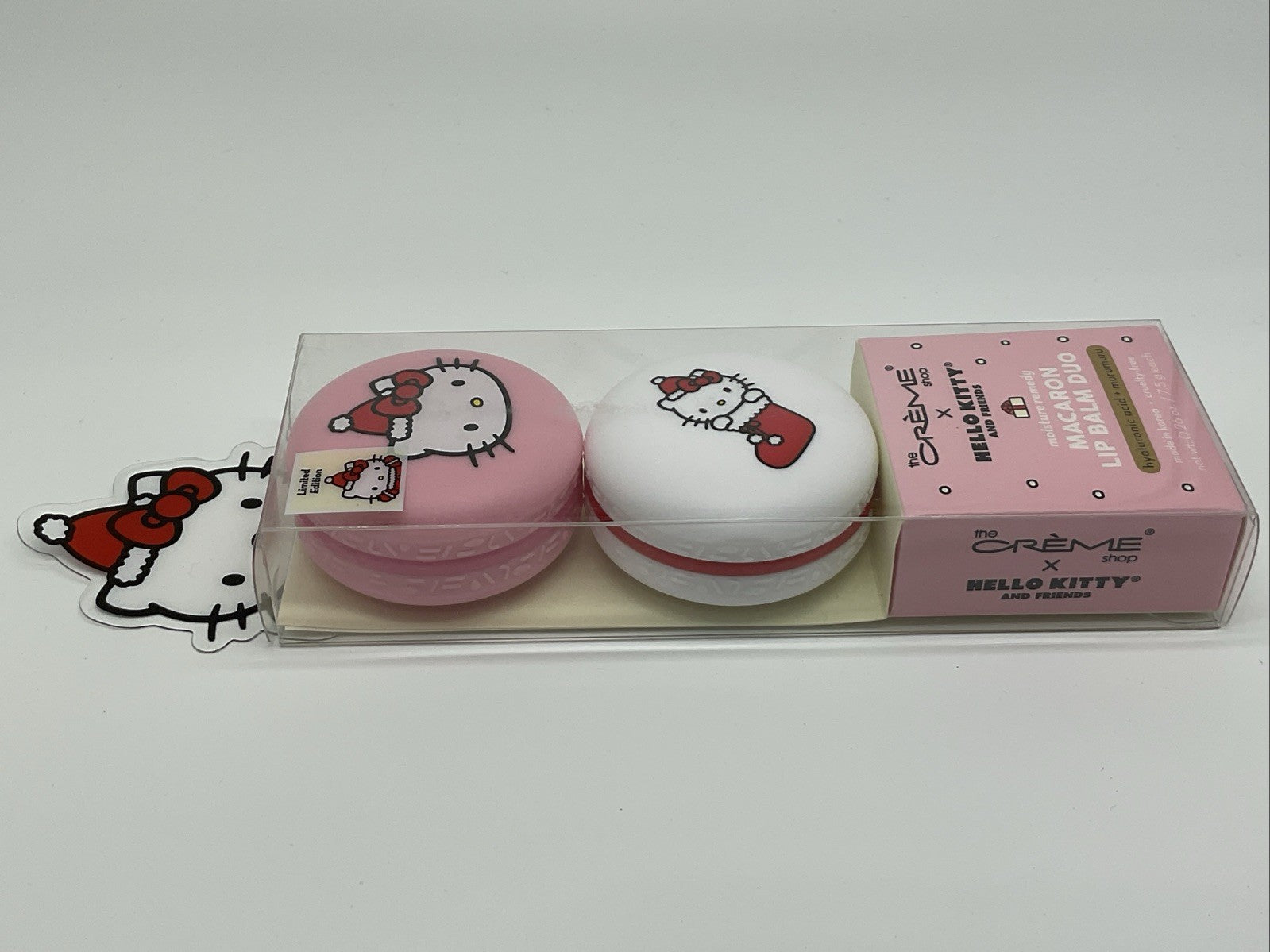The Créme Shop x Hello Kitty & Friends Macaron Lip Balm Duo Korean Lip Balm
