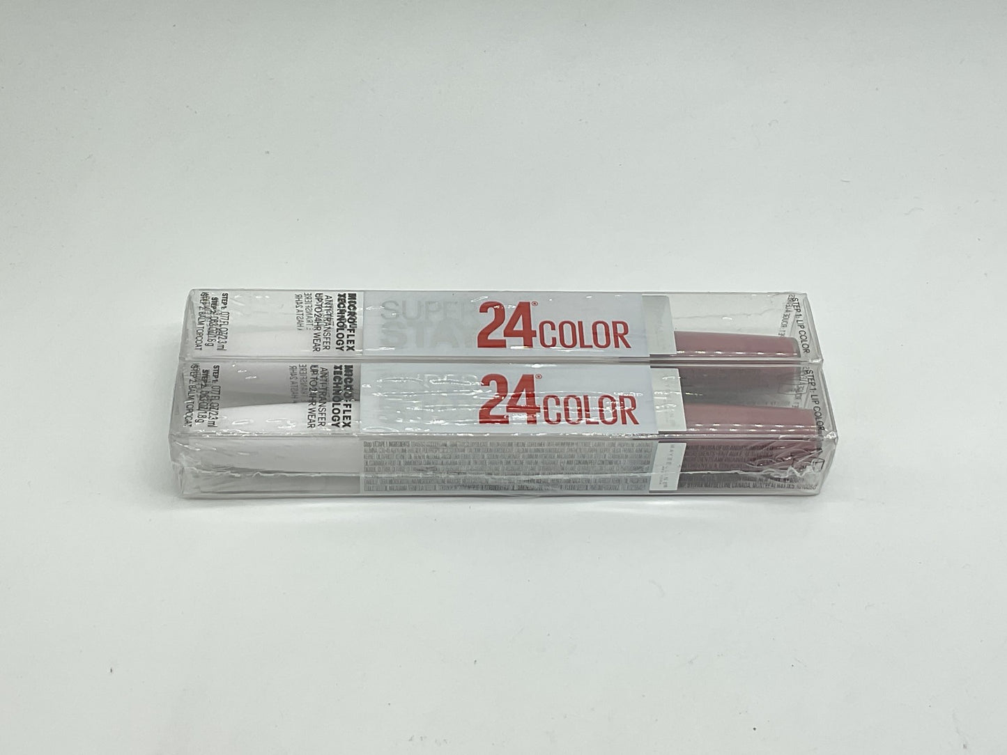 2 PACK - Maybelline Super Stay 24, 2-Step Liquid Lipstick, 055 Perpetual Plum