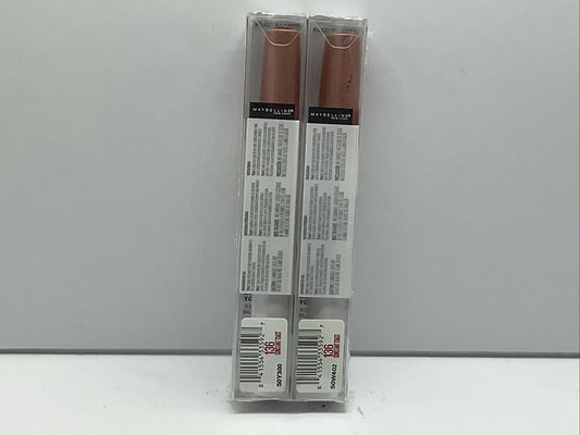 2 PACK - Maybelline Super Stay 24 HR Liquid Lipstick - 136 Constant Toast
