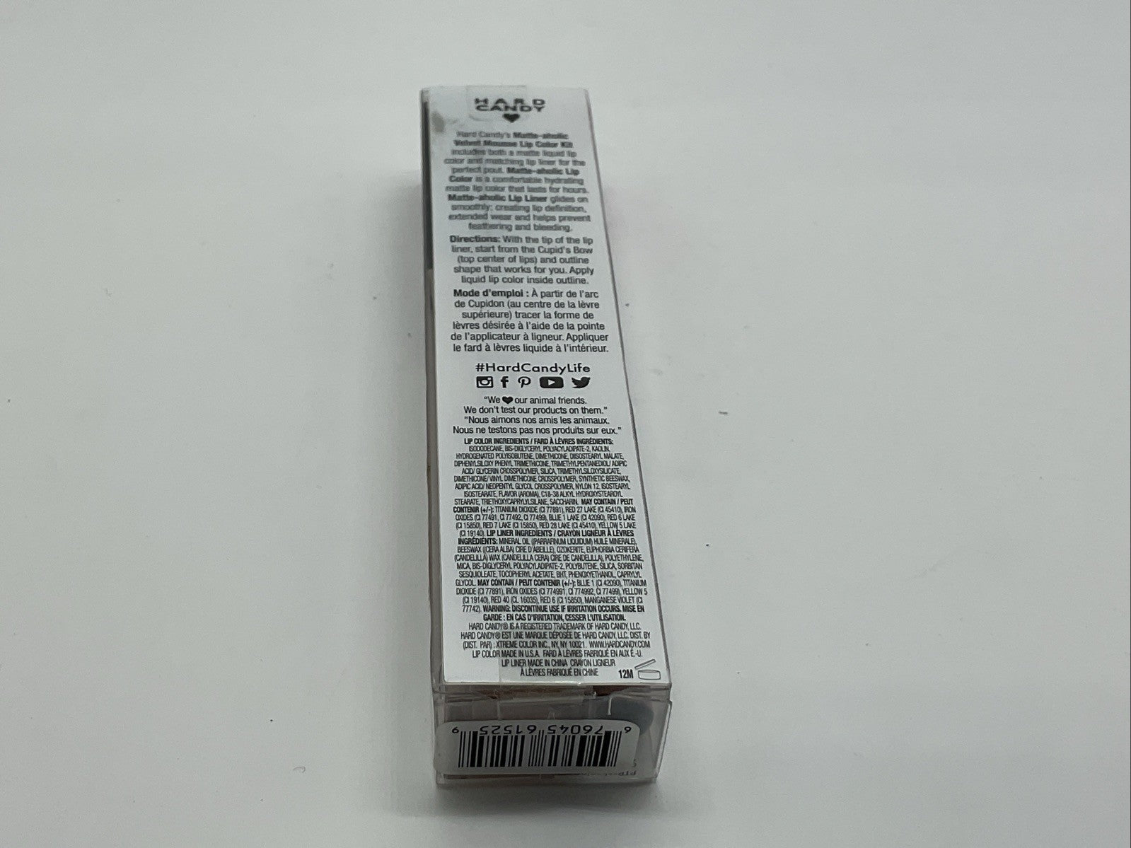 Hard Candy Matte Lip Color Kit Alcoholic - 1525 Spider Orchid