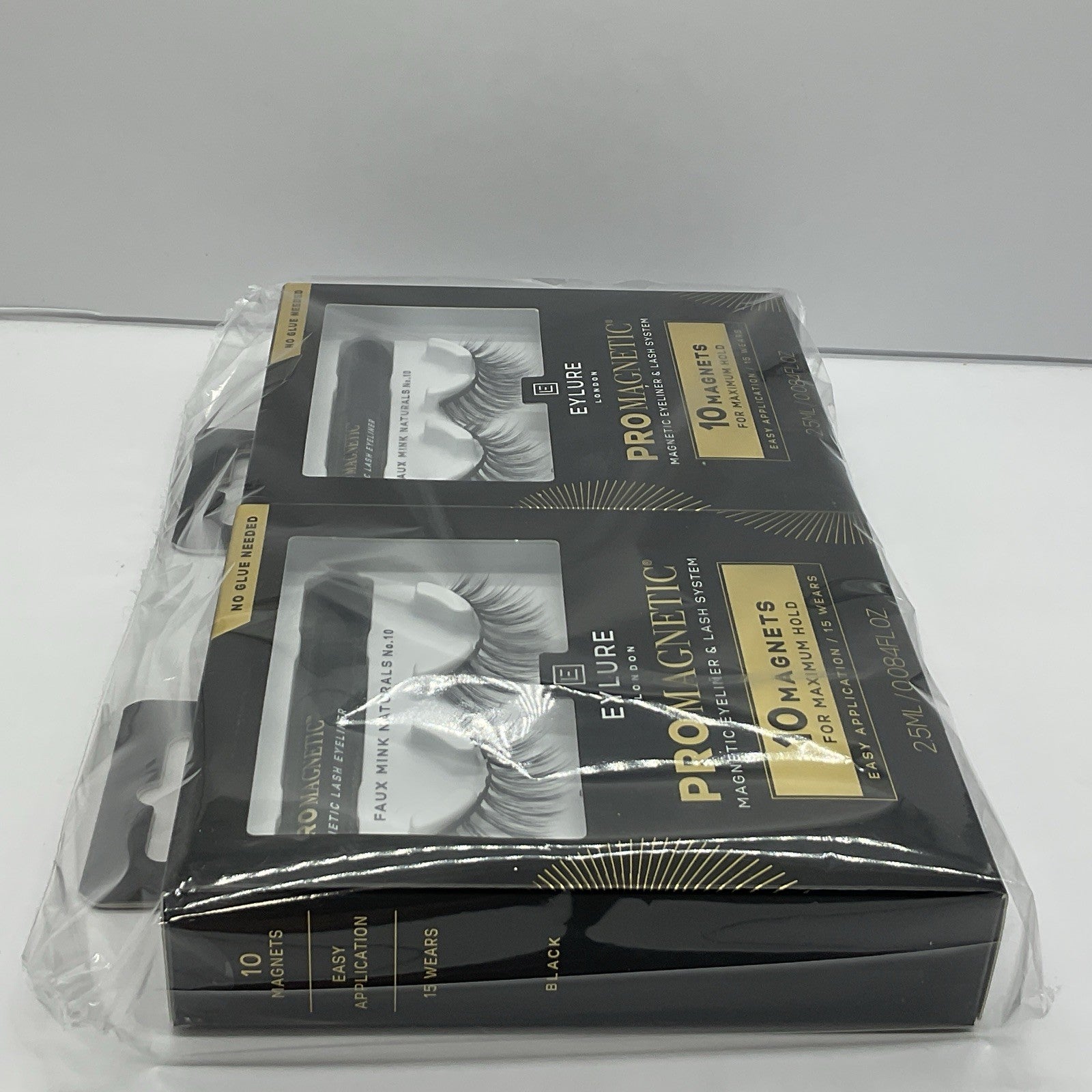 2 Pack - Eylure ProMagnetic 10 Magnet False Eyelashes Faux Mink Naturals