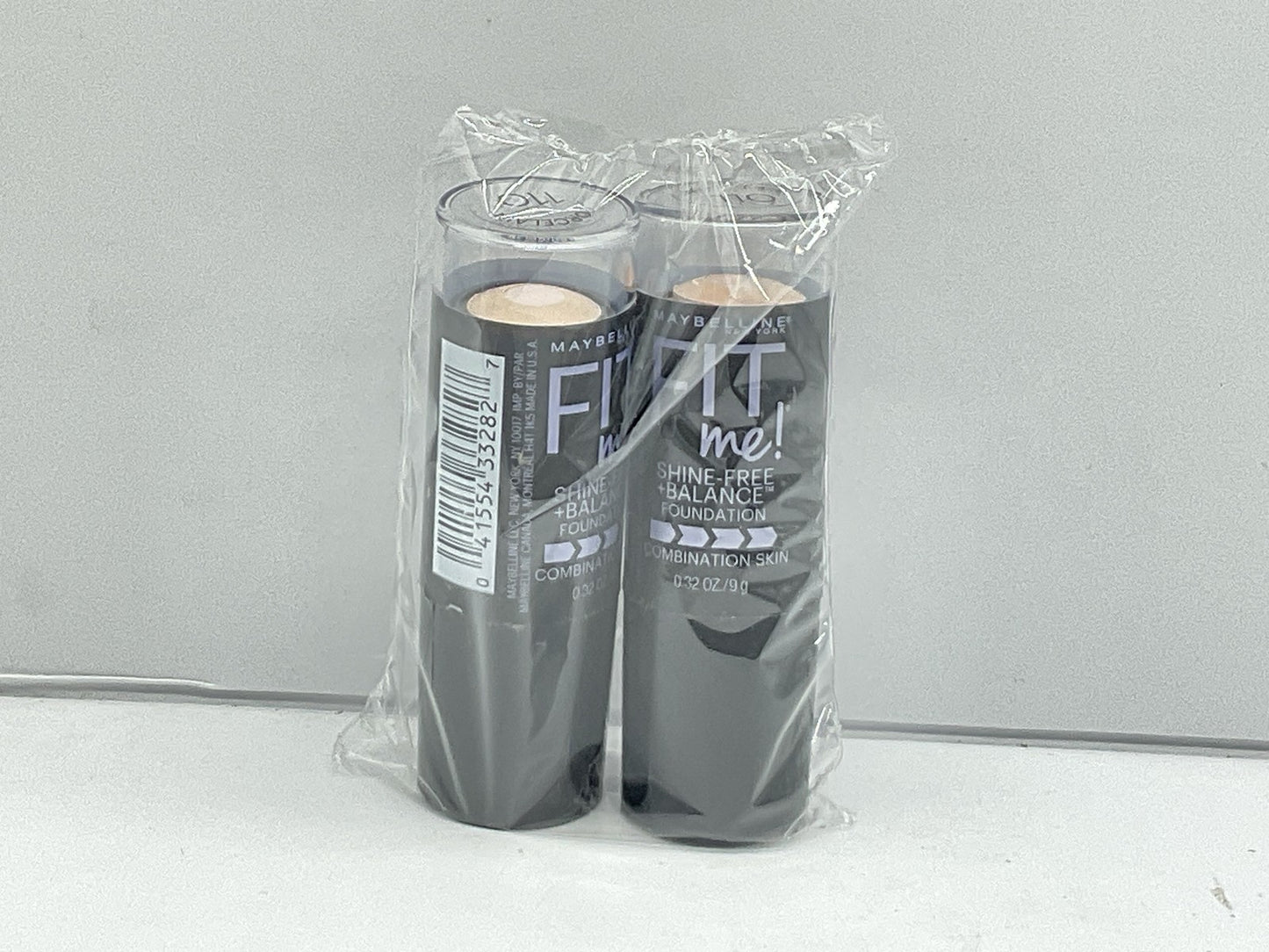 2 PACK - Maybelline Fit Me! Shine Free Foundation Stick - 110 Porcelain