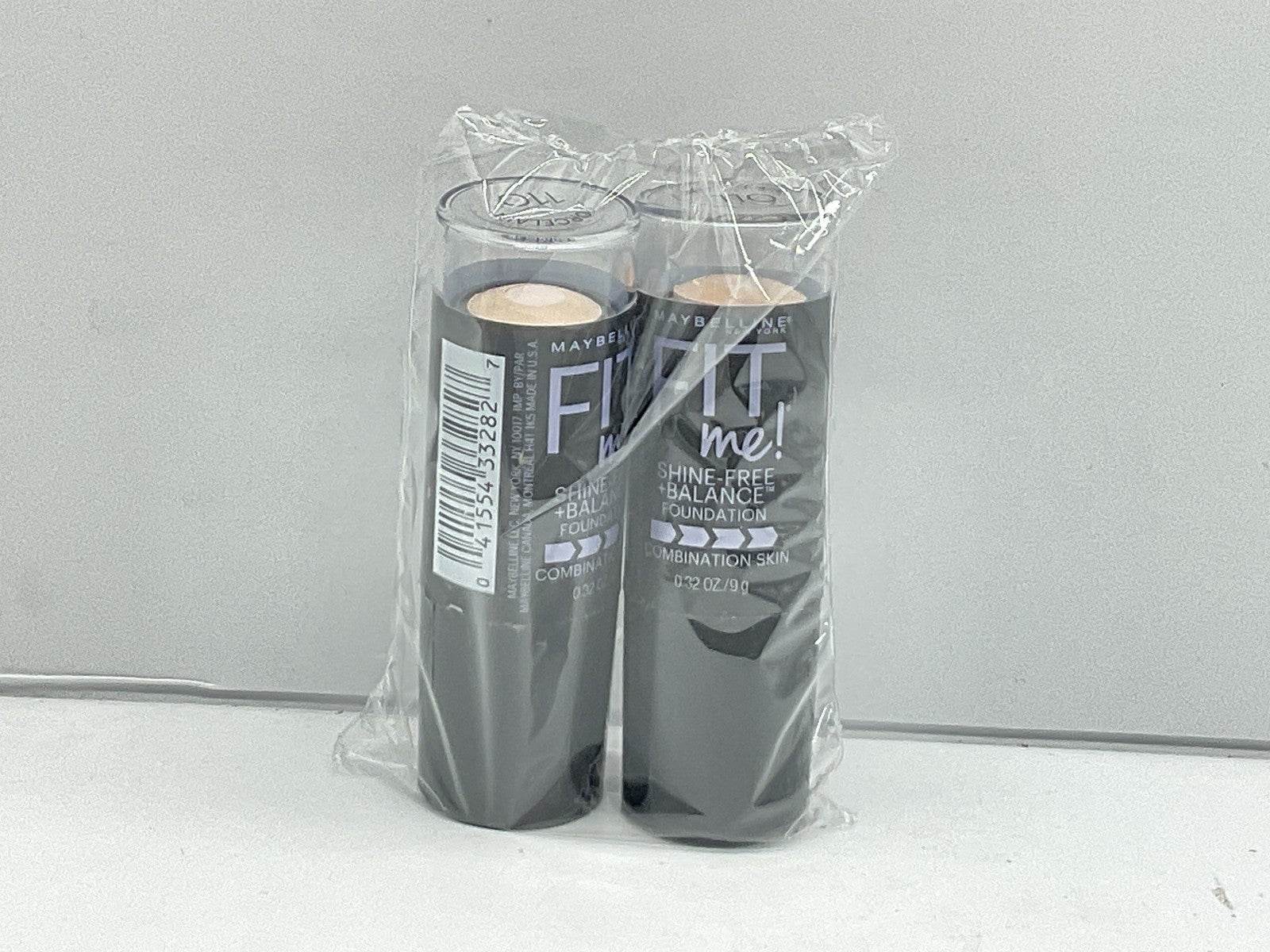 2 PACK - Maybelline Fit Me! Shine Free Foundation Stick - 110 Porcelain