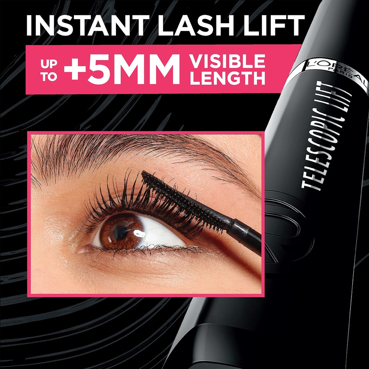 (1) - L'Oréal Paris TELESCOPIC LIFT Length & Volume Mascara - #991 - BLACK NOIR
