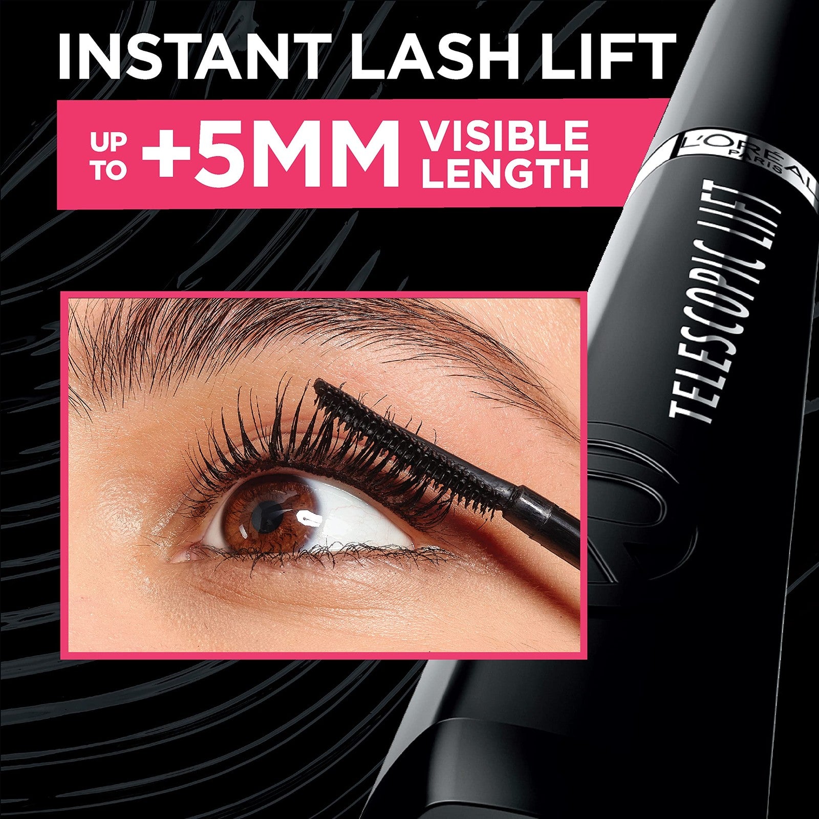 (1) - L'Oréal Paris TELESCOPIC LIFT Length & Volume Mascara - #991 - BLACK NOIR