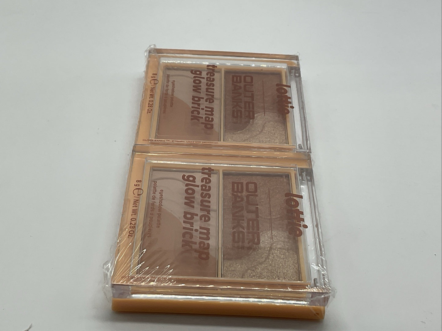 2 PACK - LottieLondon X Outer Banks Bronzing Face Powder - TreasureMap GlowBrick