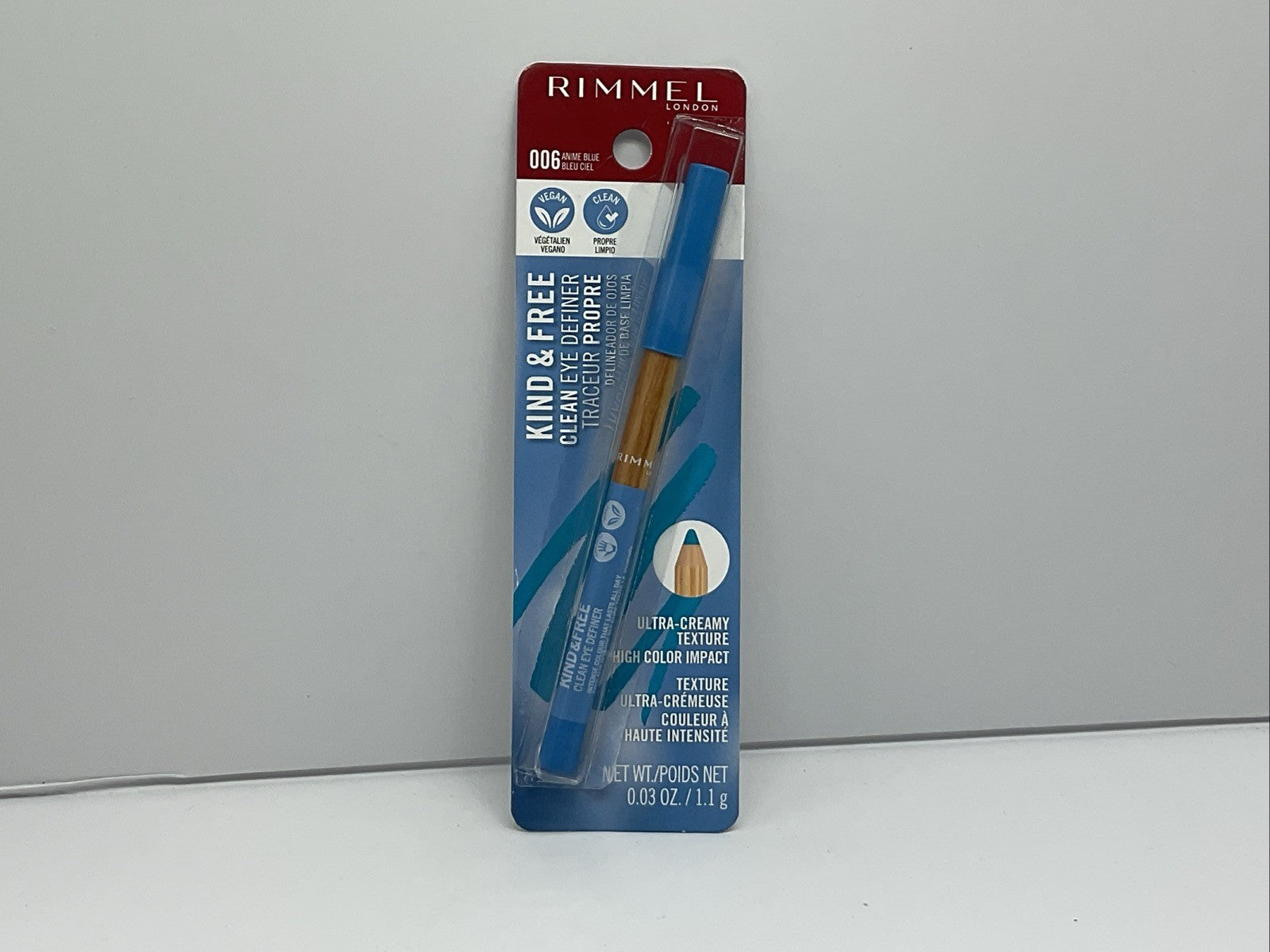 Rimmel Kind & Free Brow Definer Pencil Color - 006 Anime Blue - Single