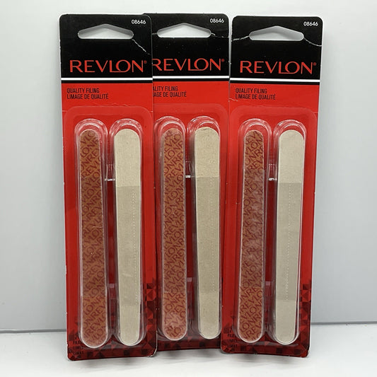 Revlon Compact Emery Boards Nail Files 24 Pack - Set Of 3
