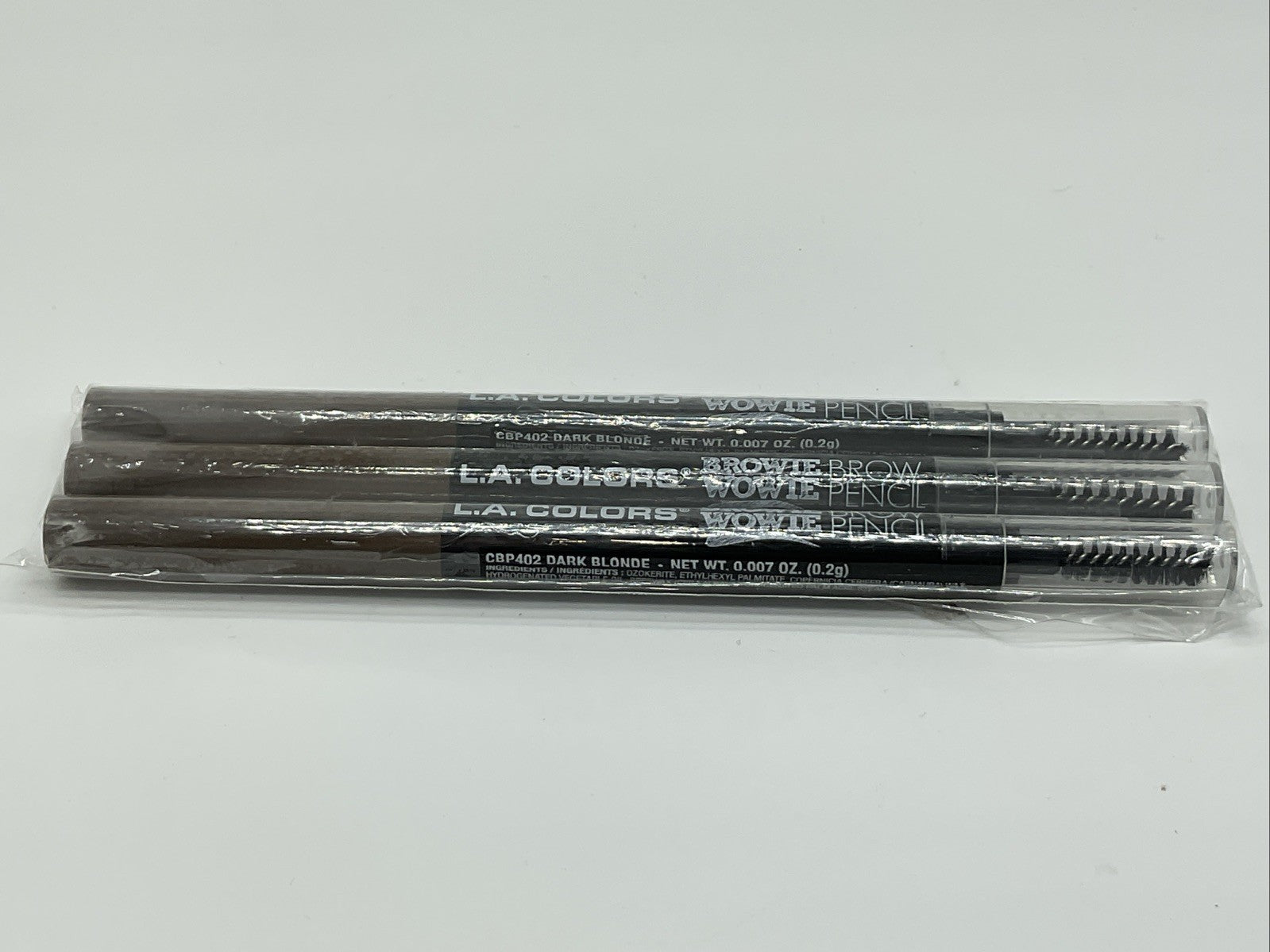 3 PACK - L.A. Colors Browie Brow Wowie Pencil - CBP402 Dark Blonde