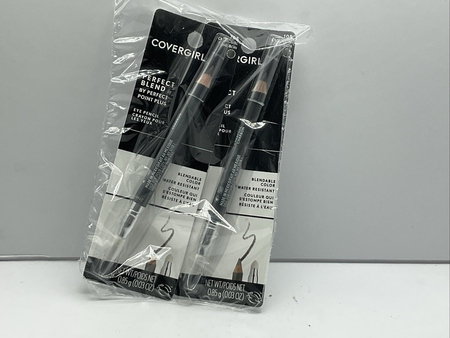2 PACK - CoverGirl Perfect Blend By Perfect Point Plus Eye Pencil - 105 Charcoal