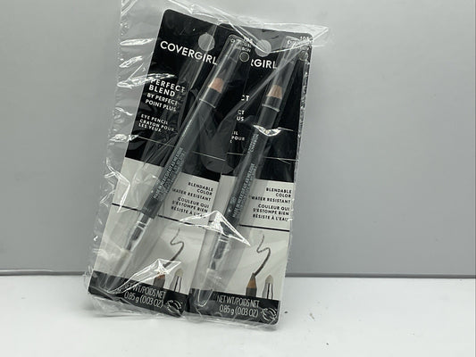 2 PACK - CoverGirl Perfect Blend By Perfect Point Plus Eye Pencil - 105 Charcoal