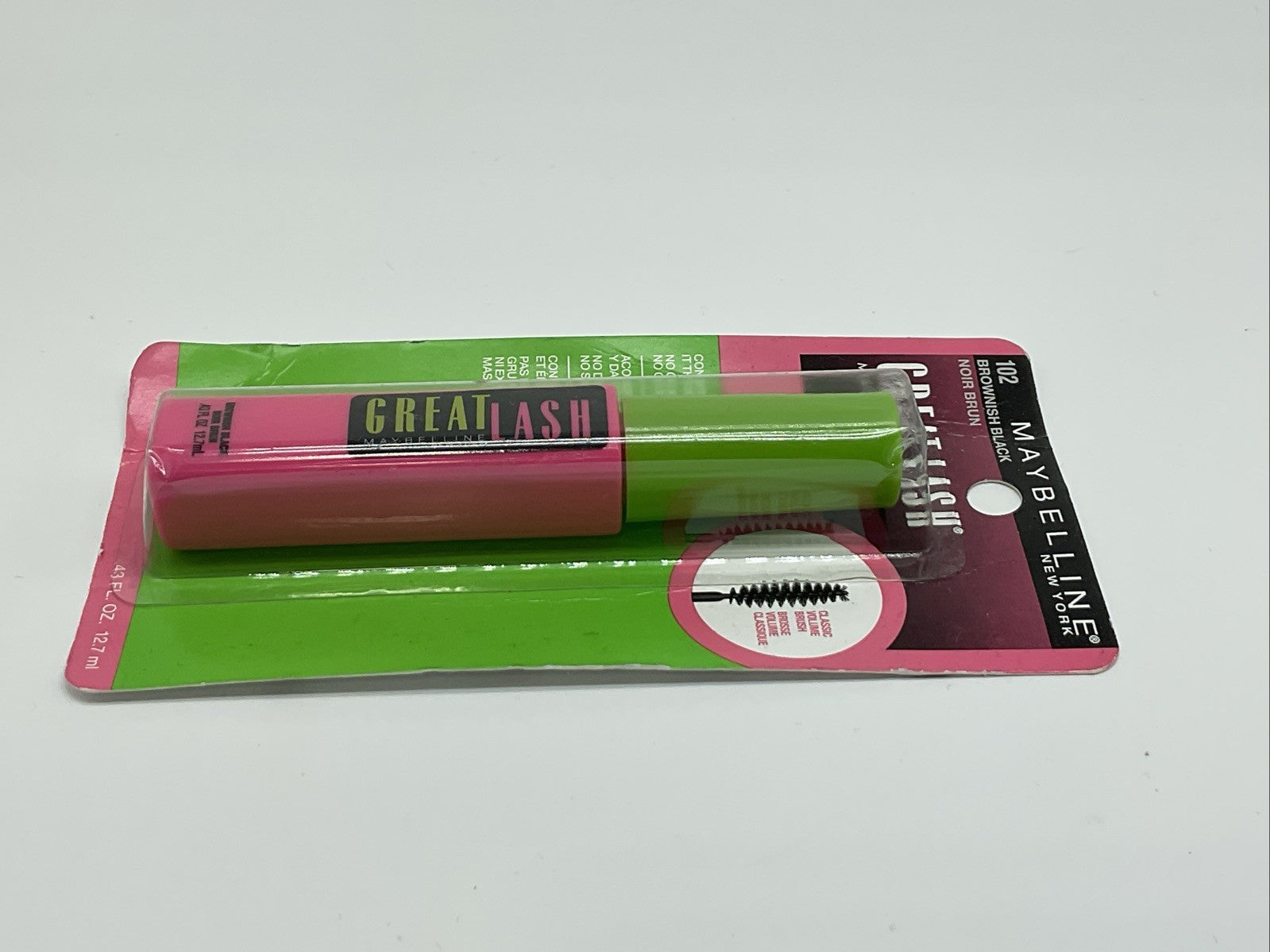 3 Pack Maybelline Great Lash Washable Mascara 0.43 Oz - 102 Brownish Black