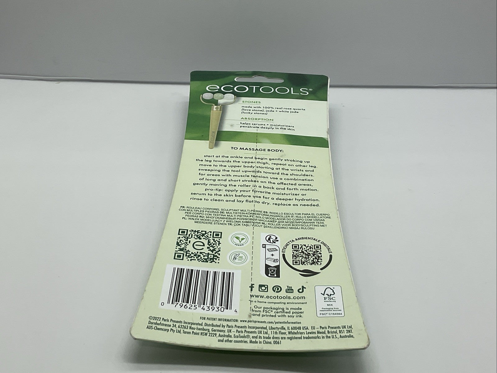 EcoTools Multi Stone Massage Roller, Depuff & Sculpt, Face & Body Tool
