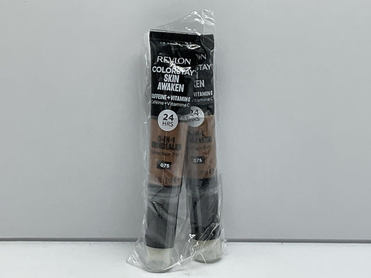2 PACK - Revlon ColorStay Skin Awaken 5-in-1 Concealer 075 HAZELNUT