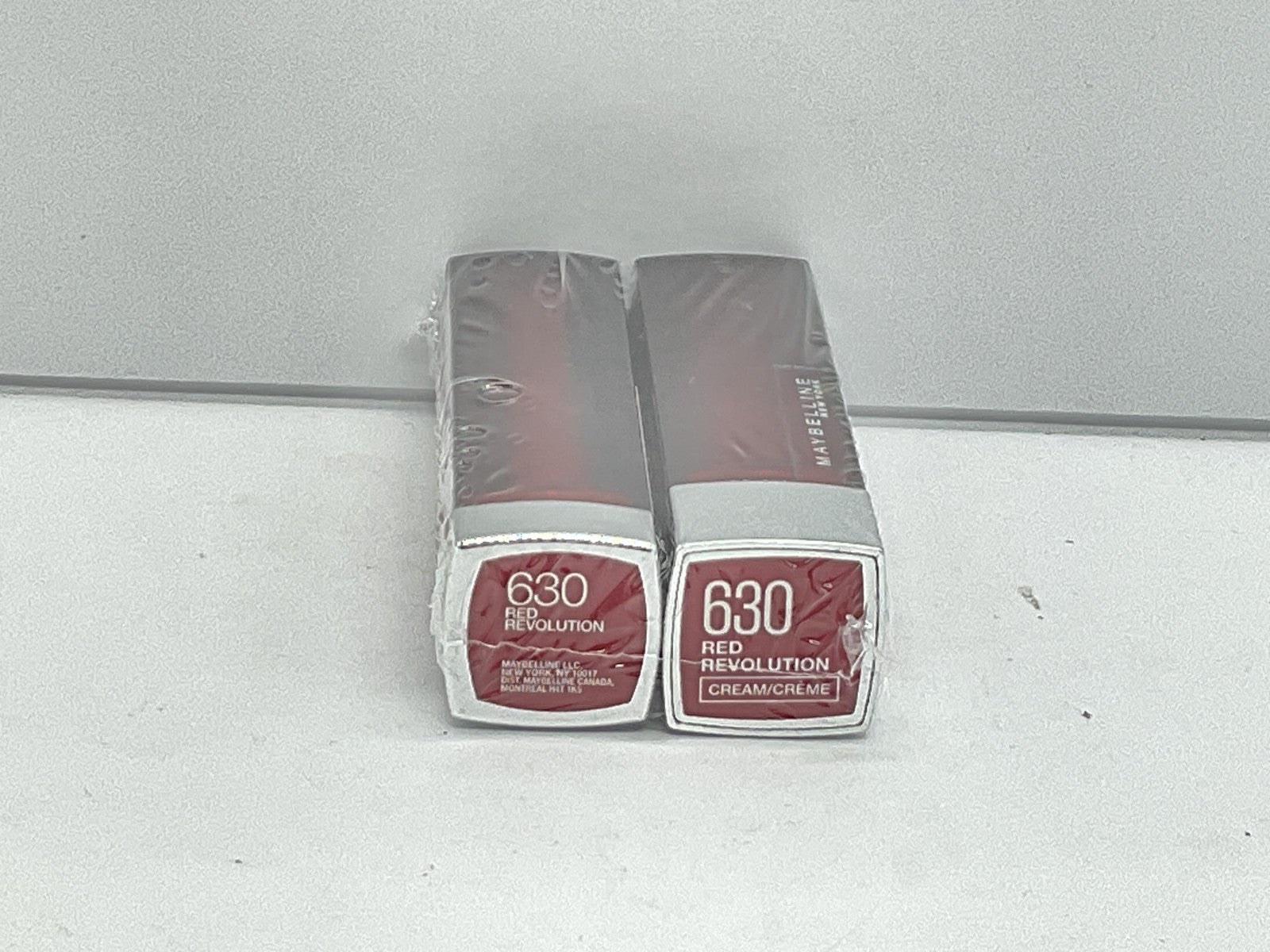 2 PACK - Maybelline Color Sensational Lipstick - 630 Red Revolution 