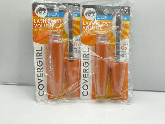 2 Pack - CoverGirl LashBlast Volume Waterproof Mascara - 835 Black Brown 