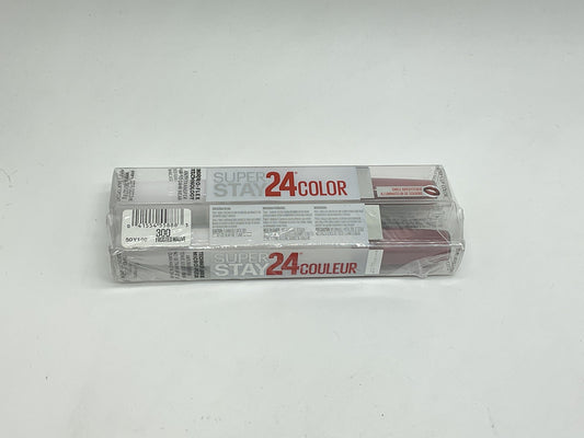 2 PACK - Maybelline Super Stay 24 Color, 2 Step Lip Color #300 Frosted Mauve