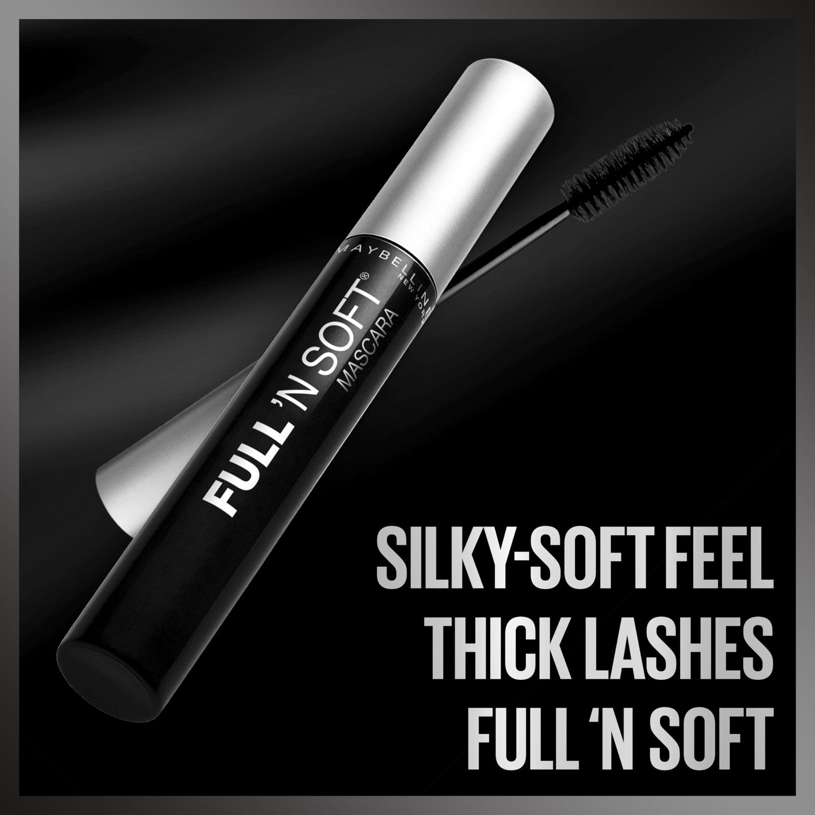 Maybelline Full 'N Soft Washable Mascara, Very Black 301, 0.28 fl oz