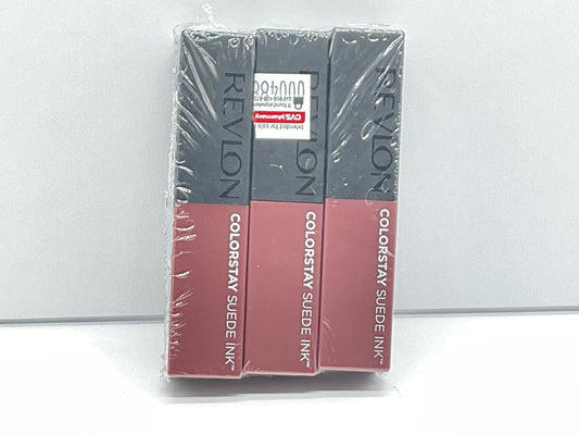 3 PACK - REVLON ColorStay Suede Ink Lipstick - 012 Power Trip