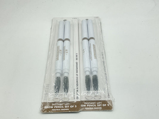 2 PACK - e.l.f. Instant Lift Brow Pencil Sets of 2 - 21973 Neutral Brown 