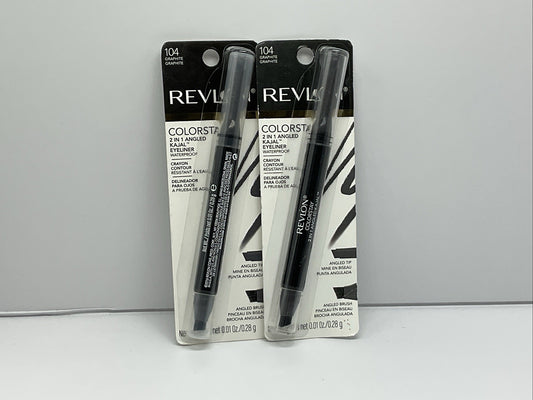 Revlon ColorStay 2 in 1 Angled Kajal Eyeliner - 104 Graphite - Set Of 2