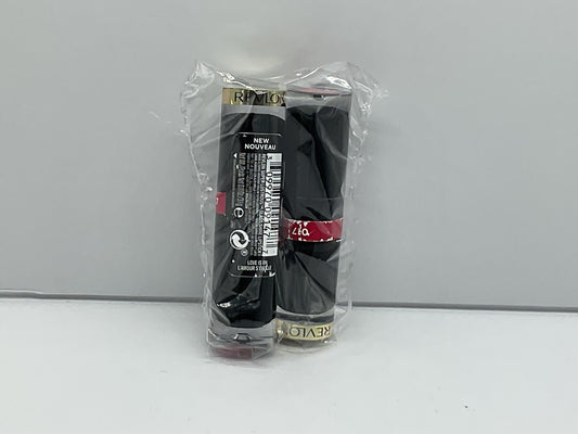 2 PACK - REVLON~LOVE IS ON (017) Super Lustrous Glass Shine Lipstick