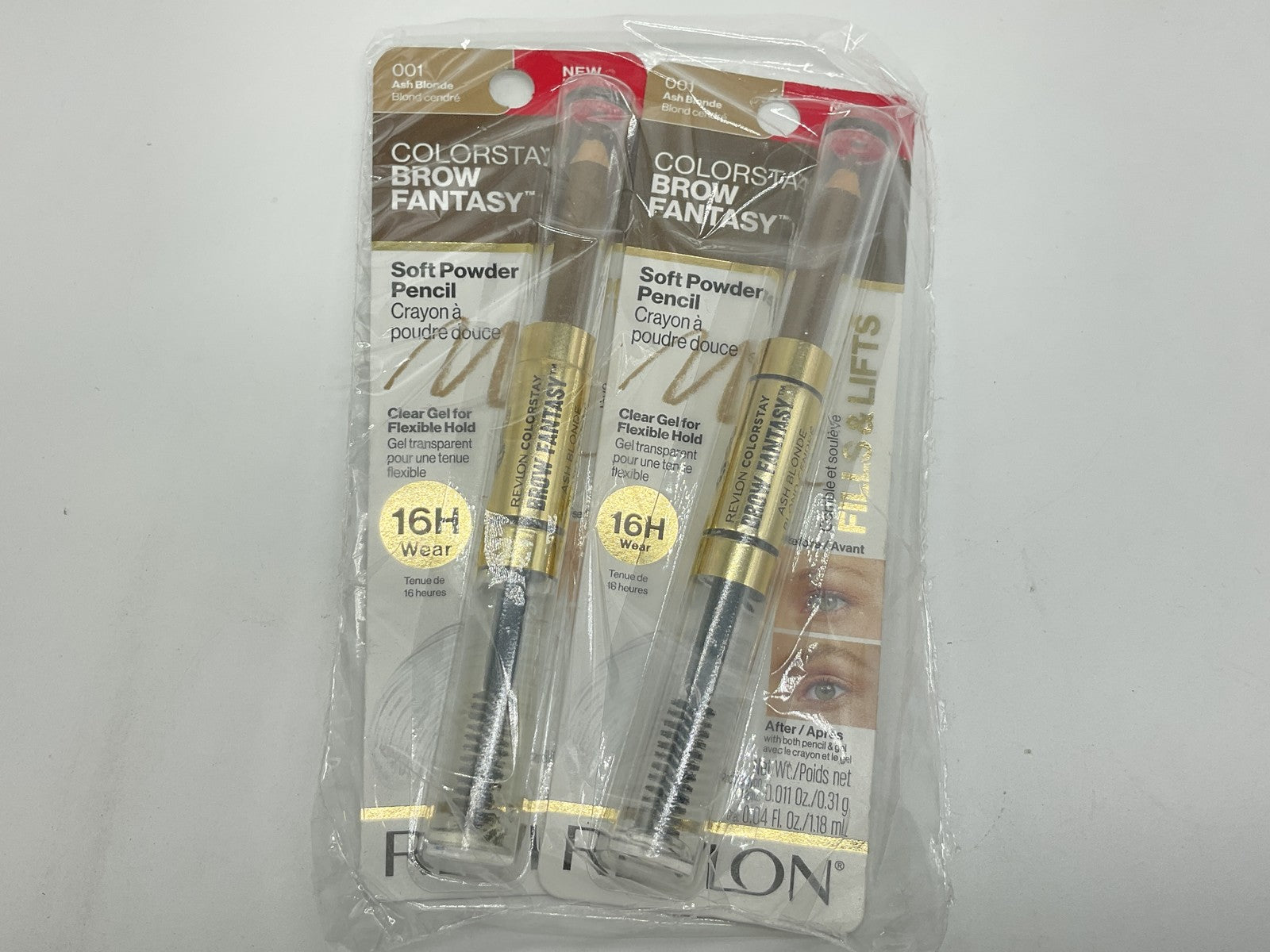  2 PACK - Revlon Colorstay Soft Powder Pencil, 001 Ash Blonde