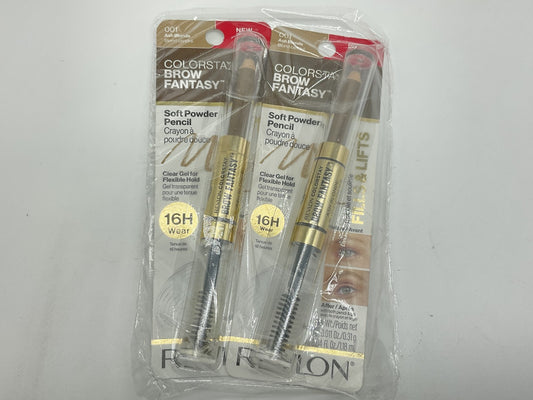  2 PACK - Revlon Colorstay Soft Powder Pencil, 001 Ash Blonde