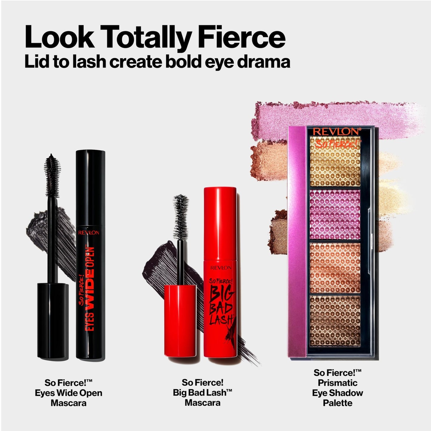 Revlon So Fierce! Eyes Wide Open Waterproof Mascara  New # 104 Black
