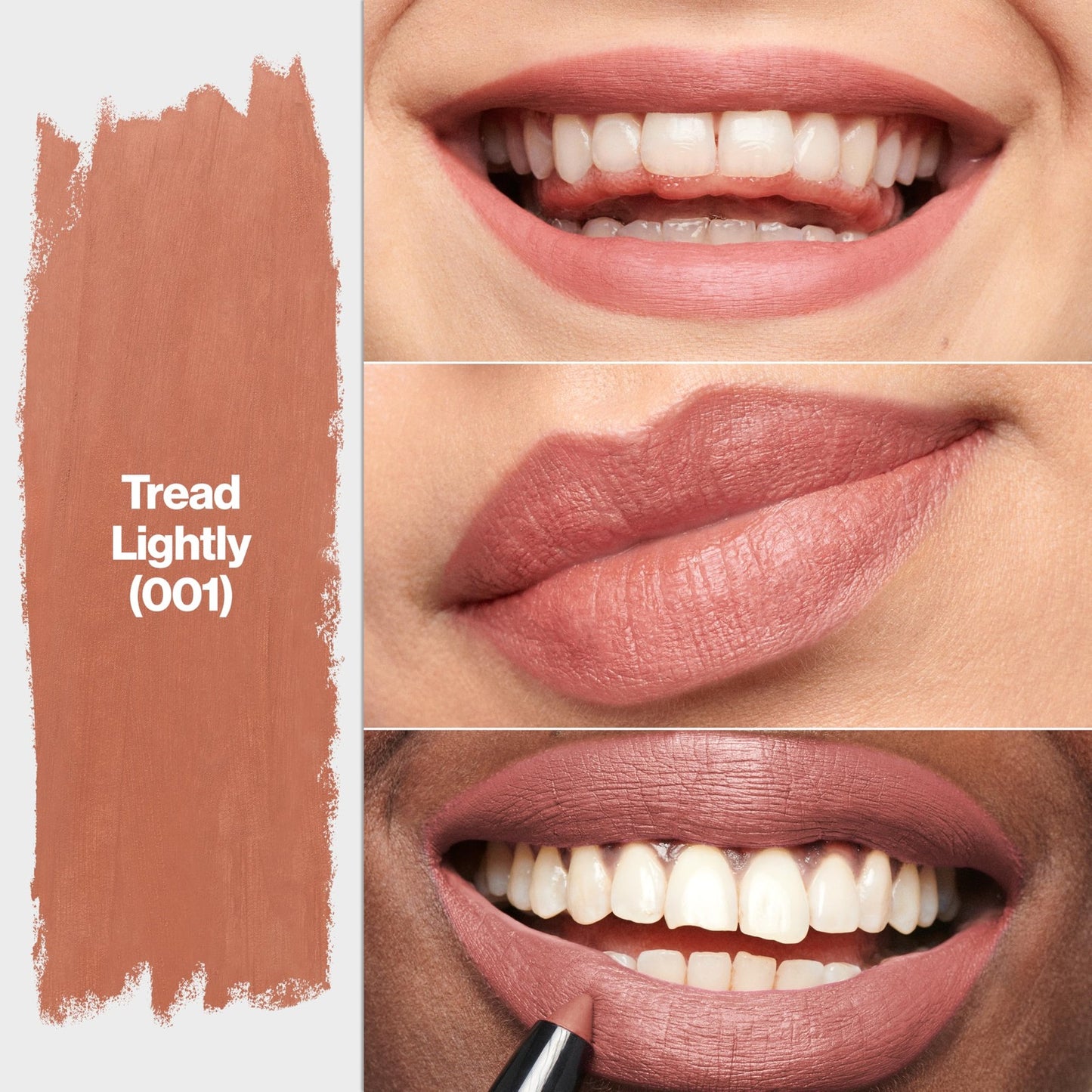 2 PACK - Revlon Matte Lite Lip Crayon, Tread Lightly, 001, 0.049 oz