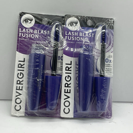 2 PACK - CoverGirl Lash Blast Fusion Mascara - 865 Black