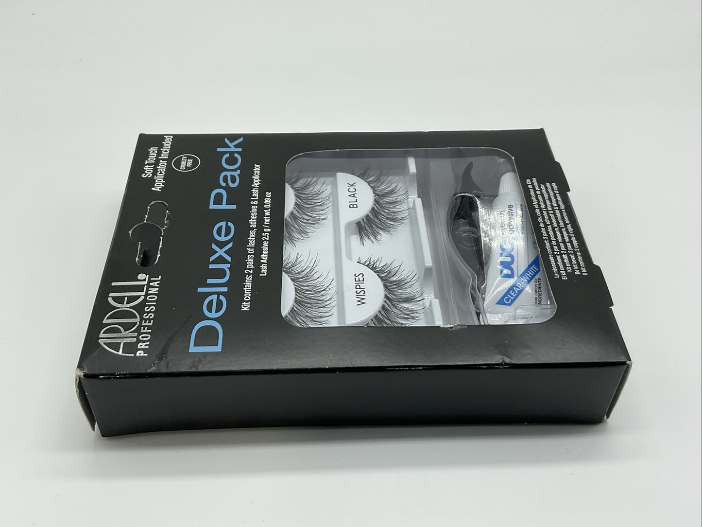 Ardell Professional Eyelashes Deluxe Pack (Applicator Included) - Wispies Black