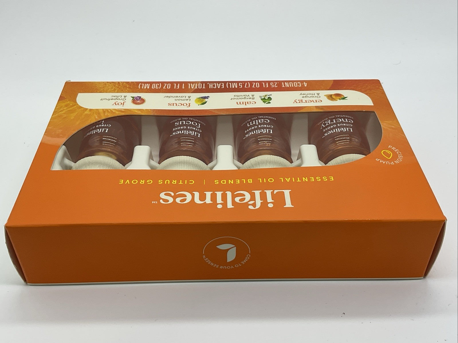 Lifelines Essential Oil Blend Set Citrus 4 Pack Invigorating Relaxing Aromas