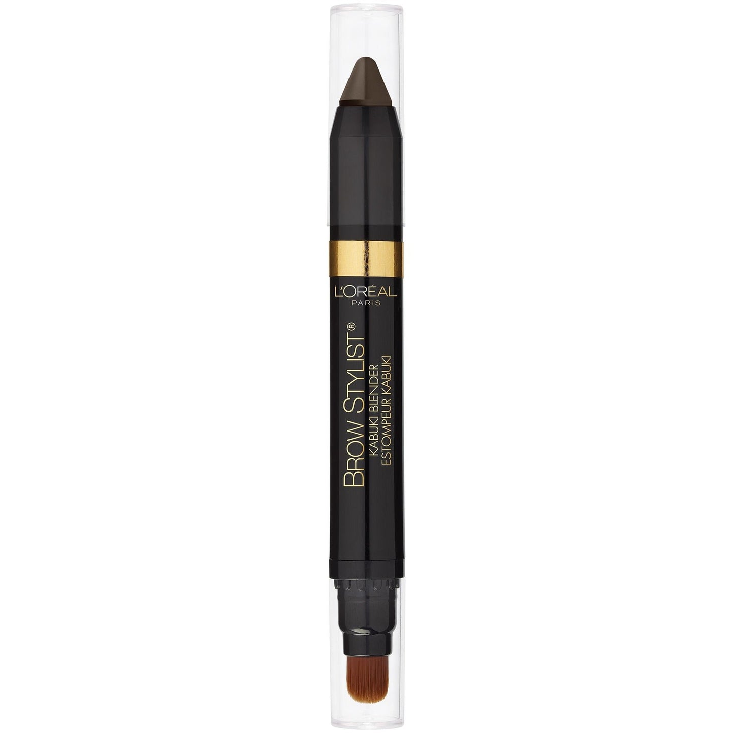 L'Oreal Paris Brow Stylist Kabuki Blender Brow Crayon, 313 Brunette, 2 Pack