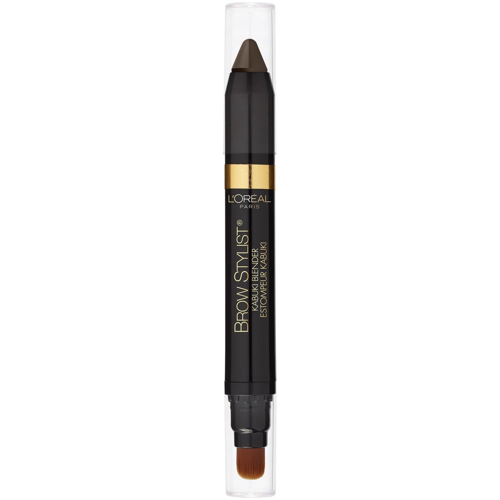 L'Oreal Paris Brow Stylist Kabuki Blender Brow Crayon, 313 Brunette, 2 Pack