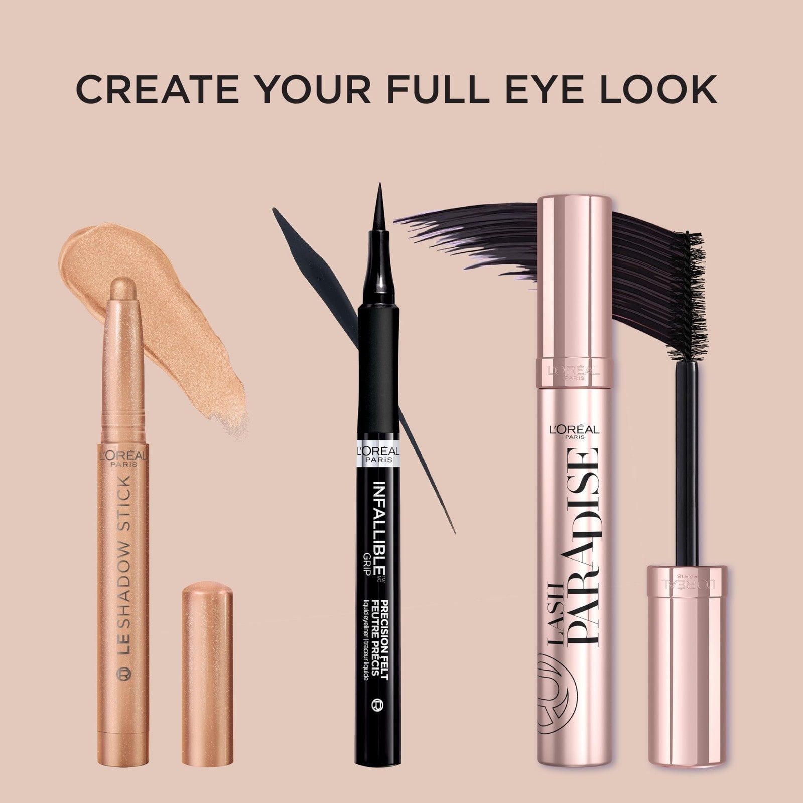 L'Oreal Paris Le Shadow Stick Eyeshadow, Blendable, #420 BROWN BLISS, 0.049 oz