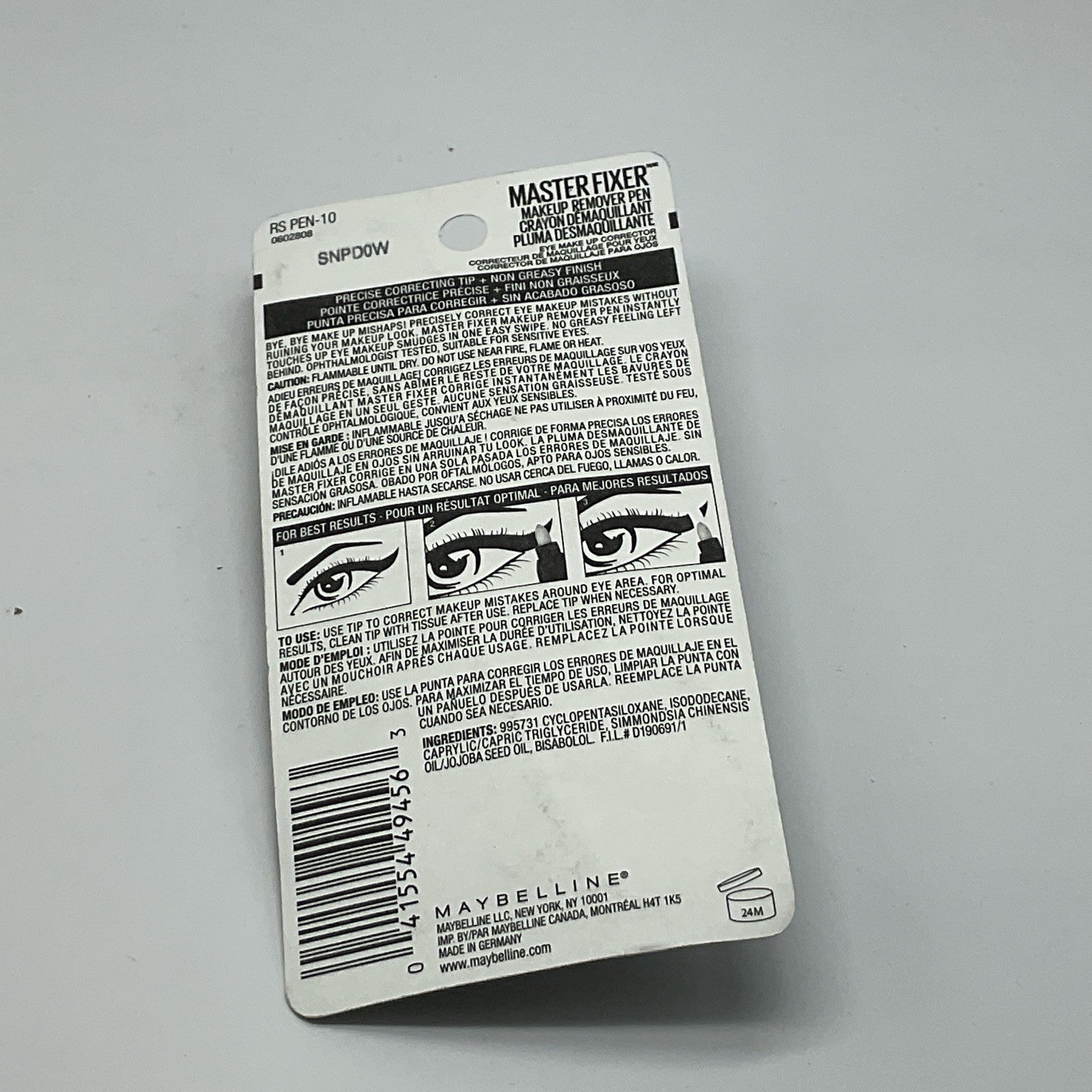 Maybelline Master Fixer Makeup Remover Pen - 10 - Single