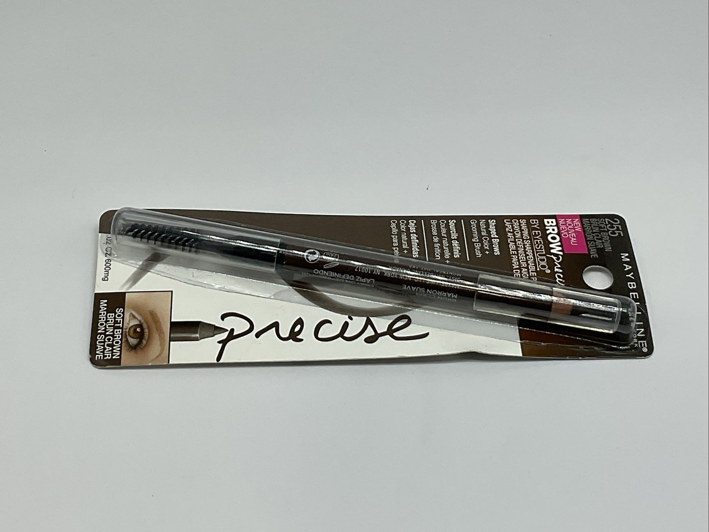 Maybelline Brow Precise Shaping Sharpenable Pencil - 255 Soft Brown - Single