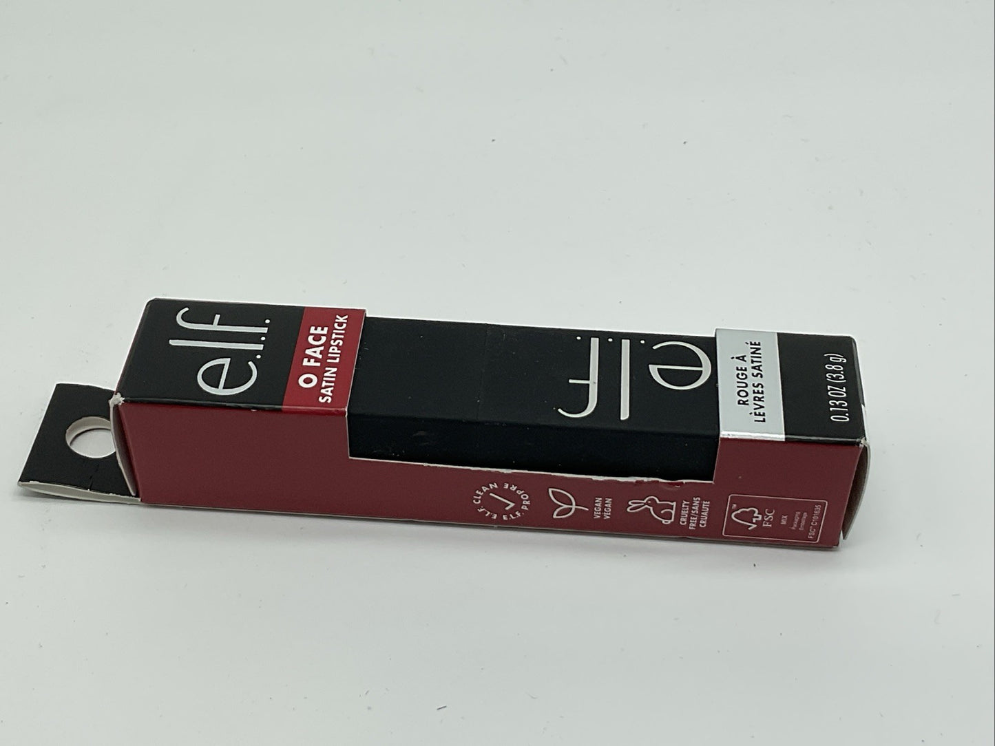 e.l.f. O FACE Satin Lipstick Vegan High Pigmented 0.13 Oz -81789 No Regrets