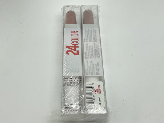 2 PACK - Maybelline 145 Constant Cocoa Super Stay 24HR Color Lipstick