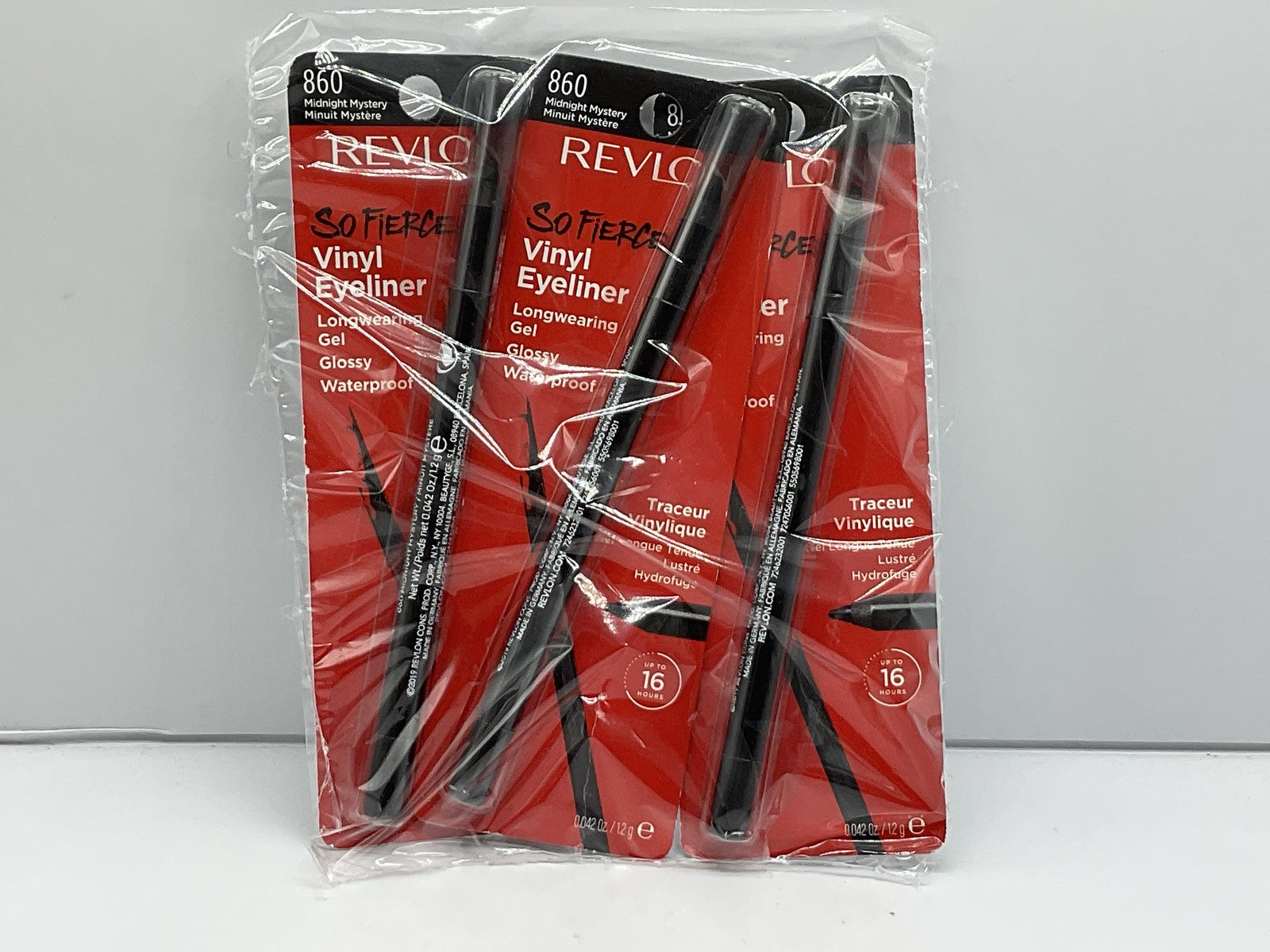 3 PACK - Revlon 16hr So Fierce Vinyl Eye Liner  #860 Midnight Mystery