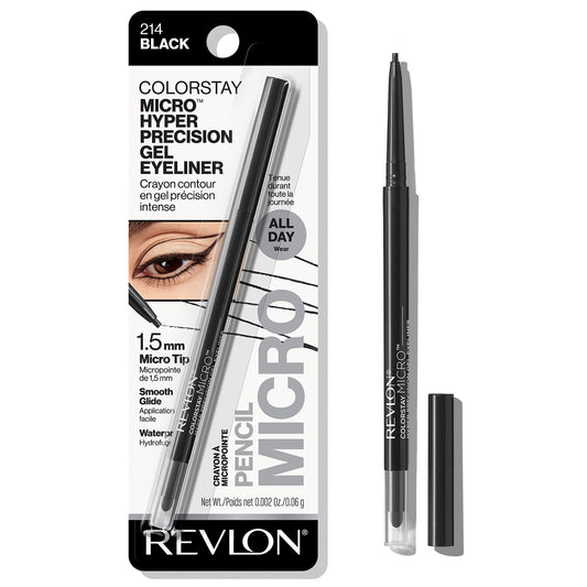 Revlon Colorstay Micro Hyper Precise Gel Eyeliner w/ Smudger - 214 Black 