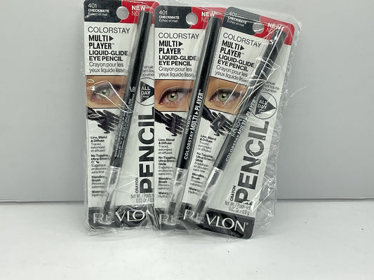 3 PACK - Revlon Colorstay Multiplayer Liquid glide Eye Pencil - 401 Checkmate