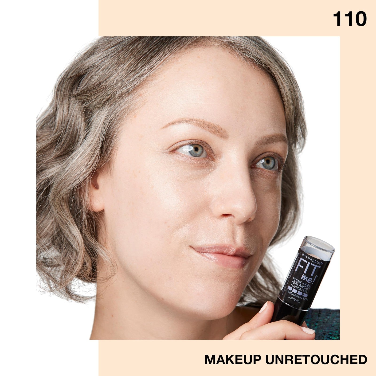 2 PACK - Maybelline Fit Me! Shine Free Foundation Stick - 110 Porcelain
